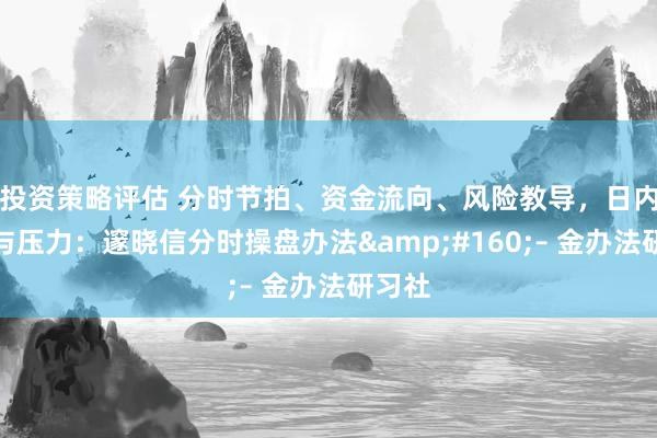 投资策略评估 分时节拍、资金流向、风险教导，日内撑持与压力：邃晓信分时操盘办法&#160;– 金办法研习社