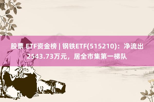 股票 ETF资金榜 | 钢铁ETF(515210)：净流出2543.73万元，居全市集第一梯队